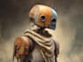 create unique and detailed robot character art