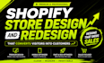 do shopify store redesign, shopify store design, shopify website redesign expert