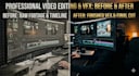 do professional video editing with vfx and transitions