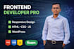 be your react next js frontend developer  SEO landing page