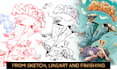 draw dynamic street comic character illustration