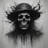 create dark art, horror or skull artworks illustration