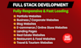 develop a custom website for small business, redesign or landing page