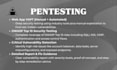 perform web application penetration testing and vulnerability assessment