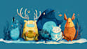 make cute animal illustration
