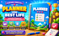 design gamified weekly planner  adhd friendly planner