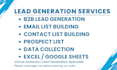 do lead generation and build a contact list