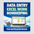 do accurate data enrty, excel and bookkeeping tasks