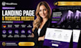 develop german wordpress landing page and business website for high conversion