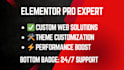 do wordpress redesign, speed up, and elementor customization