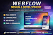 design webflow website or develop webflow website, webflow, webflow expert