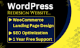design a wordpress landing page with custom sections