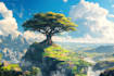 do fantasy background and landscape