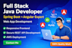 develop full stack web application using java, spring boot, angular and mysql