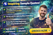 write powerful motivational quotes for social media and content