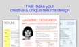 design a creative resume and cover letter
