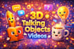 create 3d talking objects video, talking head and educational video ai avatar