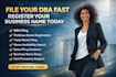 file your dba and register fictitious name fast