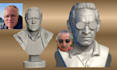 realistic 3d bust head model face likeness stl file for 3d printing in blender