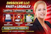 dissolve llc, close llc, llc dissolution, terminate llc USA