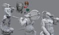 culpt 3d character model for 3d printing for 3d printing
