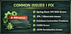 fix java spring boot bug, error, or backend issue fast