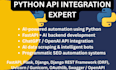 do python api integration, automation, python debug, web scraping and scripting