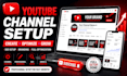 do professional youtube channel setup and SEO optimization