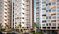 2d building elevation,3d housing complex,3d hostel render,apartment units layout