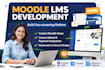 develop moodle lms, elearning website and integrate payments, create courses
