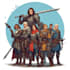 design a dnd party art and group art