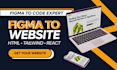 convert figma to html css, tailwind, figma to react js