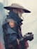 create a unique robot character illustration