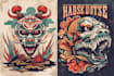 create unique vintage retro tshirt design