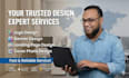 design professional logo, banner, landing page and cover photo