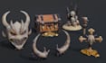 create stylized game assets in both low poly and high poly