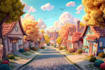 create cartoon background illustration