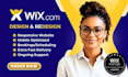 redesign wix website, build website, wix studio pro and wix website development