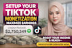 setup your tiktok with creative rewards program x10 for fast monetization