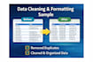 do data cleaning, excel formatting,