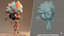 create cute 3d cartoon character models