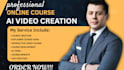 elearning online course creation, presentation video slide, for coaching program