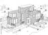 design 3d apartment building exterior rendering, category family housing