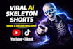 create viral ai skeleton storytelling videos