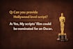 write scripts for film, ads and youtube