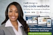 design a no code website on payhip, wix, gumroad, or wordpress