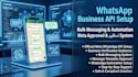 setup whatsapp api , beta bm verified bm waba api bm provider facebook profile