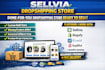 do sellvia shopify ecwid supliful dropshipping store design via autods zendrop