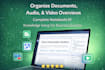 create notebooklm docs, audio overviews, videos, knowledge systems