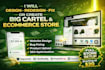 create big cartel godaddy prestashop showit square online website store design